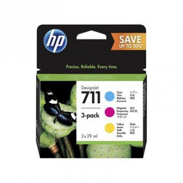 HP INKJET No711 C M Y 29ML