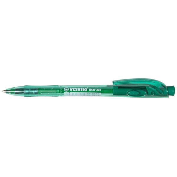 ΣΤΥΛΟ ΔΙΑΡΚΕΙΑΣ STABILO LINER 308-36 ΜΕ CLICK 0.4MM ΠΡΑΣΙΝΟ