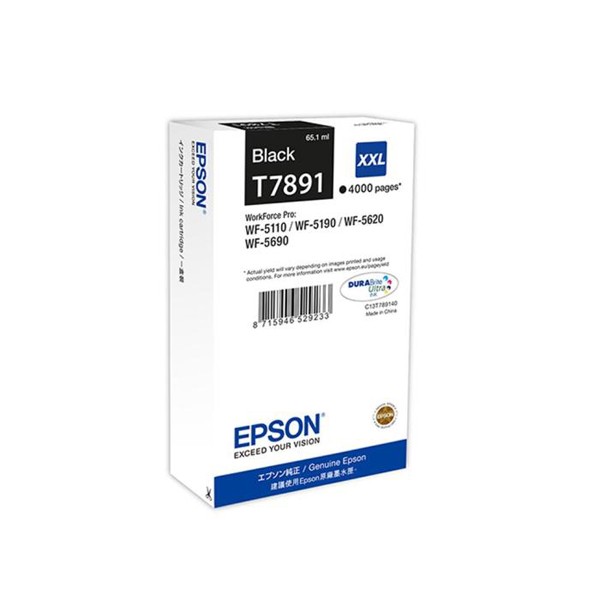 EPSON INKJET T7891 C13T789140 BLACK SIZE XXL 65.1ML 4000 ΣΕΛΙΔΕΣ