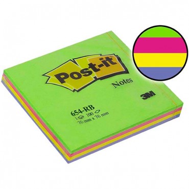 POST-IT 3M 654-RB RAINBOW...