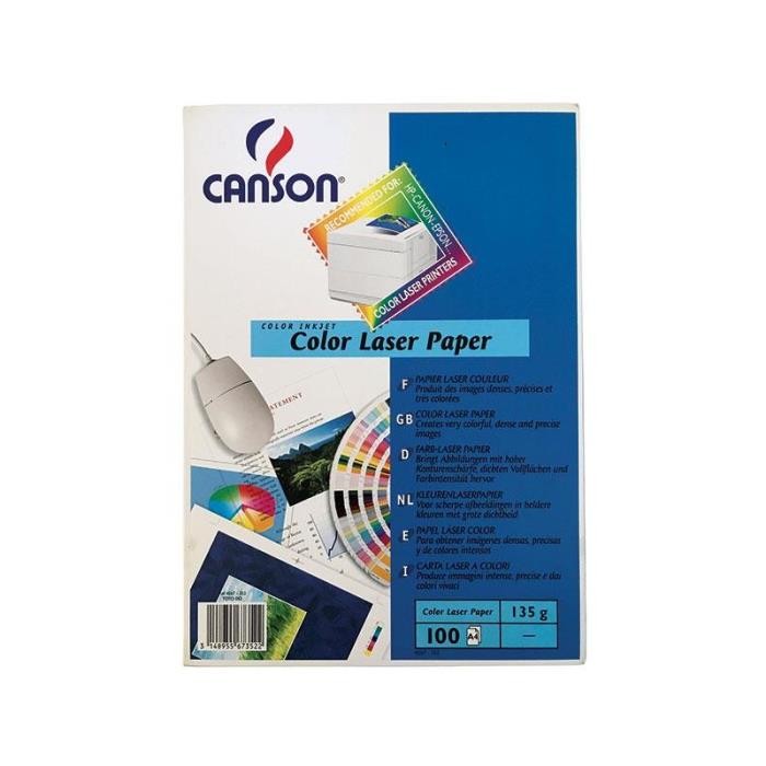 ΧΑΡΤΙ LASER A4 135GR CANSON COLOR 100 ΦΥΛΛΑ